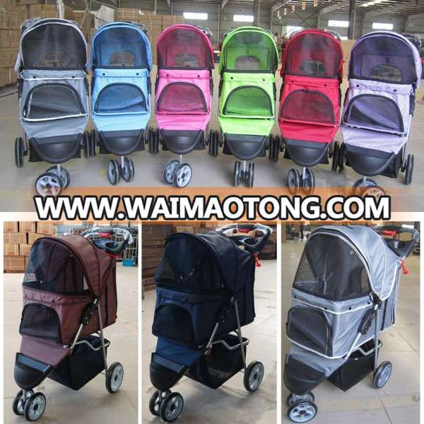 STOCK!!! Very good price pet stroller hot sale 12 colors available pet stroller